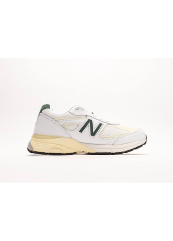 КРОССОВКИ ЖЕНСКИЕ NEW BALANCE 990 WHITE GREEN НЬЮ БЕЛАНС 990 No Brand серые демисезоны (368855811)