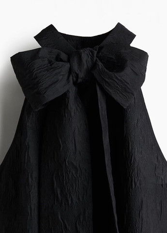 Чорна святковий сукня H&M однотонна