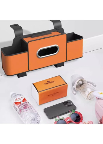 Автоорганайзер із підставкою для пляшок відділом для серветок та телефону автомобільний органайзер на спинку сидіння авто MT (361161820)