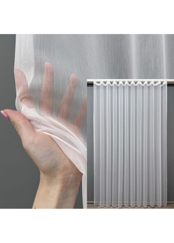 Тюль 1153т Бамбук однотонний Білий 500х290 см (43-236) VR-Textil (348699838)