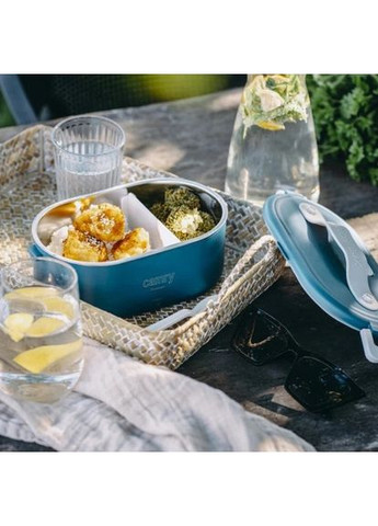 Харчовий контейнер CR 4517 на 0,8 л з функцією підігріву їжі, нержавіючим контейнером Camry (372908657)