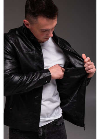 Чорна демісезонна куртка чоловіча демісезонна No Brand