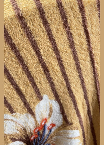 Плед оранжевого цвета с принтом размер 200*230 Let's Shop (301764144)