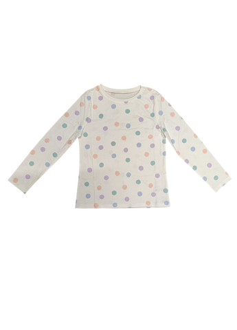 Біла всесезон піжама для дівчинки лонгслів + брюки George