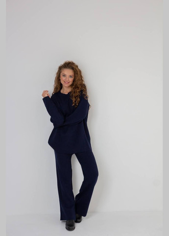 Костюм трикотажний oversize 325896 темно-синій АМА (292714227)
