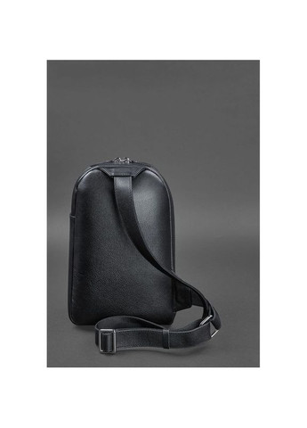 Кожаный рюкзак мужской слинг на одно плечо Chest Bag синий BlankNote (301871468)