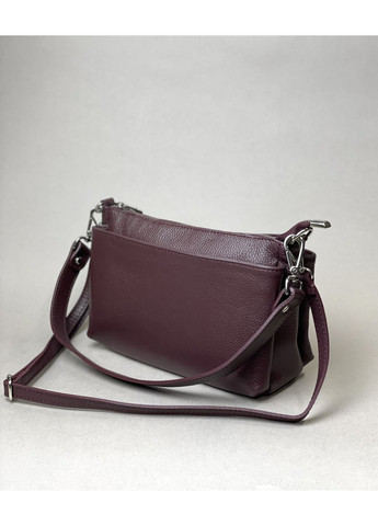 Сумка шкіряна жіноча Італія – 3 відділення, короткий і довгий ремінець, кросбоді Virginia Conti Кросбоді (368706777)