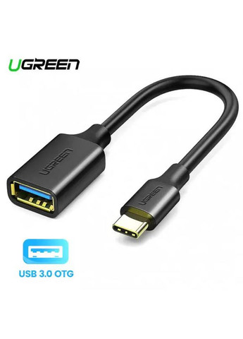 Кабель адаптер OTG US154 USB-C Male to USB 3.0 A Female Cable Black (30701) Ugreen (300523833)