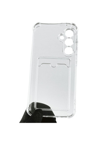 Чохол для Galaxy A35 5G (SM-A356B) з бронь кутами з кишенею для візиток карток k-pop на самсунг а35 прозорий Samsung (366019909)