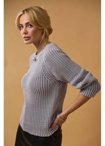 Серый джемпер 2765 молочный Triko Bakh