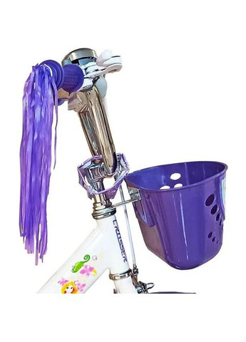 Велосипед Crosser Girls 18'' дитячий 2 колеса +2 ролики з кошиком фіолетовий (GR-18WVT) MFC (365546485)