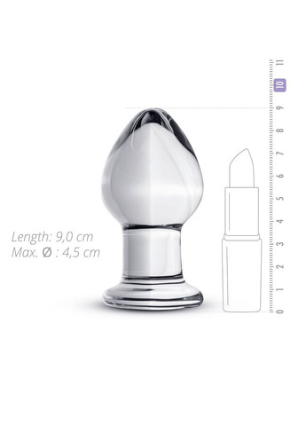 Скляна анальна пробка Glass Buttplug No. 26 Gildo (369945850)