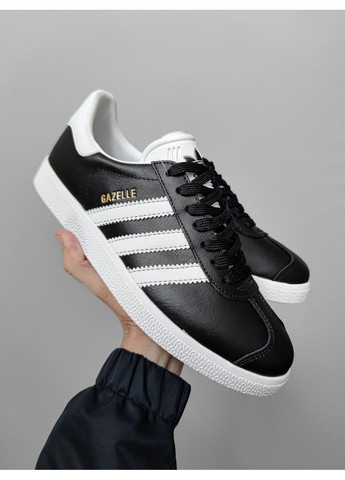 КРОСІВКИ ЖІНОЧІ ADIDAS GAZELLE BLACK / WHITE АДІДАС ГАЗЕЛЬ No Brand чорні демісезони (367170374)