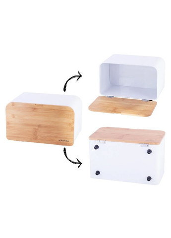 Хлебница KM-1116 35х21х21 см белая Kamille (364790454)