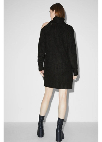 Черное кэжуал платье C&A однотонное