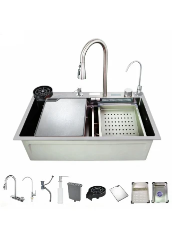 Мийка багатофункціональна 750х460х215 мм Decor Zerix ZH7546-SET-07 (389582144)