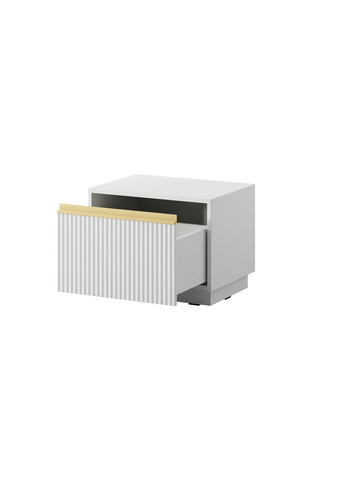 Тумба приліжкова Роял / Royal S54 з 1 шухлядою Білий (PFH-091297) Perfect Home (367861804)