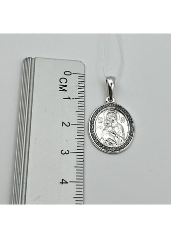 Православна ладанка срібна "Богородиця з немовлям" 2,7 г No Brand (369737795)