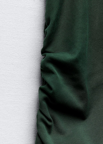 Темно-зеленое вечернее платье Zara однотонное