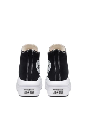 Чорні жіночі кеди chuck taylor all star move hi black 568497c Converse