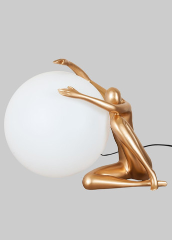 Настільна лампа/нічник з дівчиною на 30см кулі "Lady" (999-004 GD) No Brand (370071777)