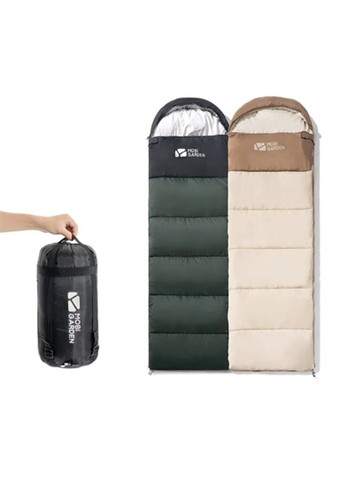Спальний мішок з капюшоном XY 1.0 лівий EX19562001 green Mobi Garden (370666307)