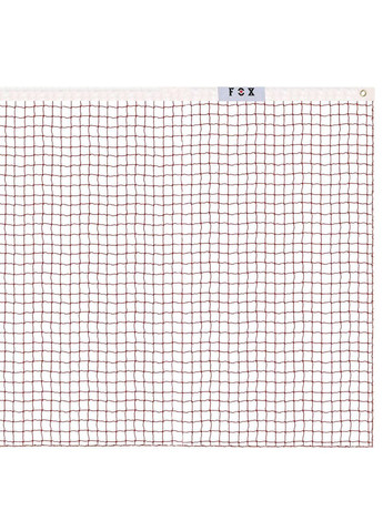 Сітка для бадмінтону FOX F7004 (поліестер, р-р 6,1x0,76м, осередок р-р 2х2см, червоний-білий) F.O.X (361435432)