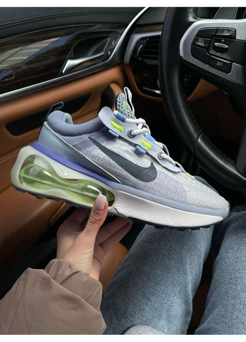 Сірі Осінні кросівки чоловічі nike air max 2021 violet green найк аір макс No Brand