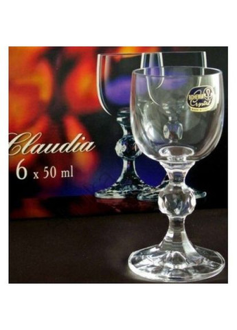 Набір чарок Claudia 50 мл 6 шт (40149/050) Bohemia (342375410)