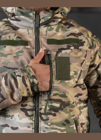 Тактична зимова куртка SoftShell Omni-Heat до -20 мультикам No Brand (305831563)