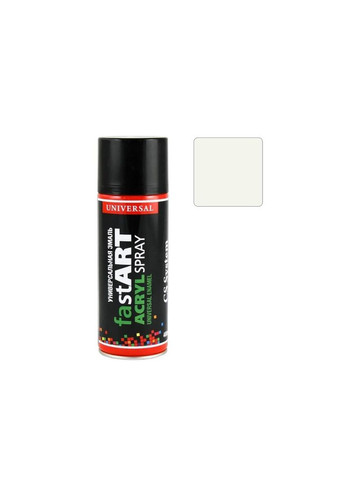 Емаль універсальна 9010 400 мл Біла глянсова No Brand (365060710)