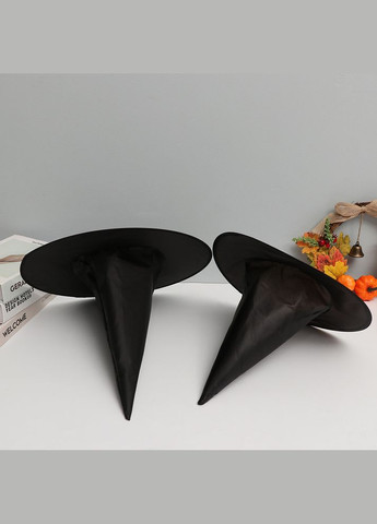 Шляпа ведьмы, колпак волшебника Черная однотонная A.G. (299770170)