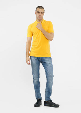 Желтая футболка-поло для мужчин Manuel Ritz