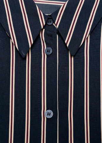 Синяя рубашка в полоску Zara