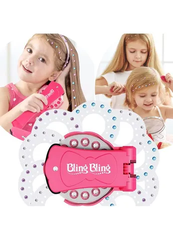 Стрази для волосся Bling Bling Діамантовий стайлер – степлер для прикраси стразами для дівчаток Digital 55190/55 (402473801)