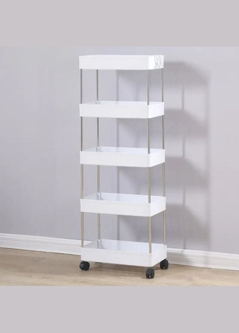 Етажерка стелаж на 5 полиць на колесах Supretto (297442741)
