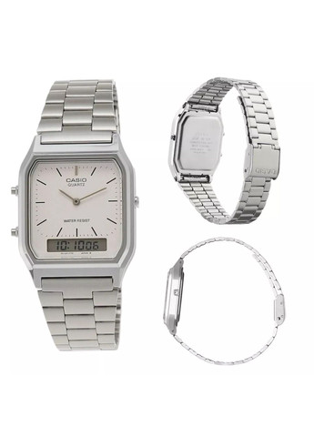 Наручные часы Vintage AQ-230A-7DMQYES в ретро стиле серебристые 28 мм Casio (316262454)