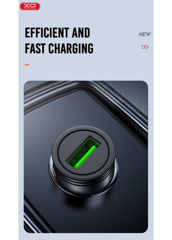 Автомобильное зарядное устройство CC39 1 USB QC 3.0 Black XO (362914626)