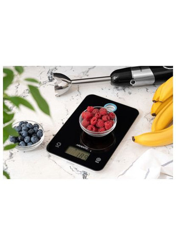 Весы кухонные до 5 кг индикаторы низкого заряда перегрузки функция автоматического отключения Ardesto SCK-839B (369401145)