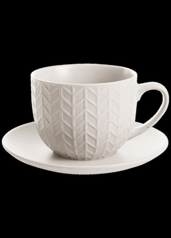 Чайний сервіз з порцеляни на 6 персон 12 предметів 300 мл Nullah (RX-N231817D) Limited Edition (337349841)