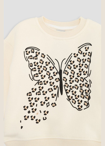 Sugar свитшот для девочки цвет молочный cb-00261395 молочный футер