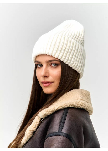 Шапка-бини с широким отворотом No Brand Біні (365814678)