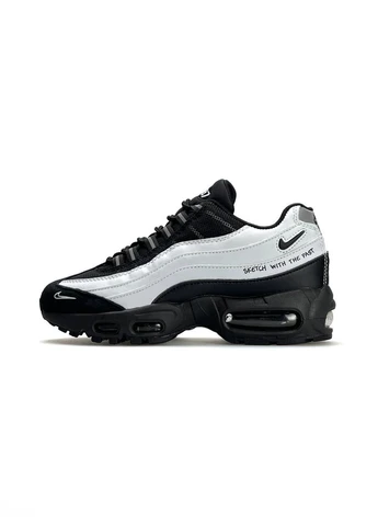 Комбіновані всесезонні кросівки nike No Brand Air Max 95 White Black