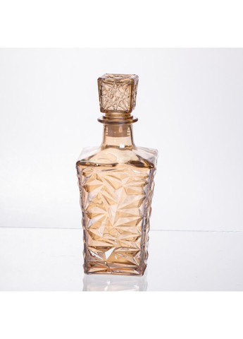 Набір для напоїв графин та 6 склянок для напоїв із товстого скла коричневий 64486-25 Yiwu (370801379)