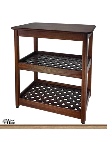 Консольный стол, из натурального дерева ясень, 65х45х87 см, Коричневый Wood Wedge (387687420)