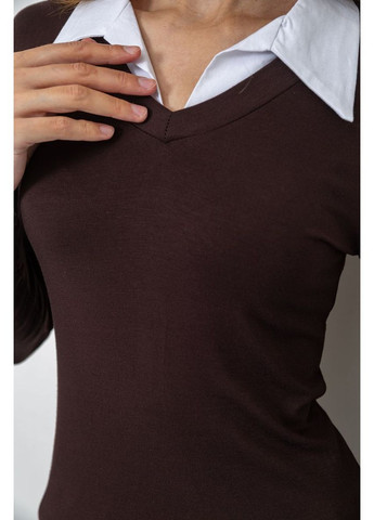 Жіночий лонгслів з коміром, 186R308 Ager (362220879)