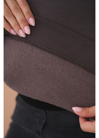 Туника для беременных и кормящих теплая с начесом серо-коричневого цвета Юла мама (362465064)