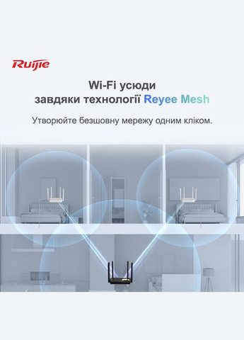 Бездротовий маршрутизатор Reyee RG-EW1200G PRO Ruijie (341490457)