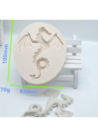 Силиконовая форма Дракон 100 на 85 мм серый Jannet молди (354330922)