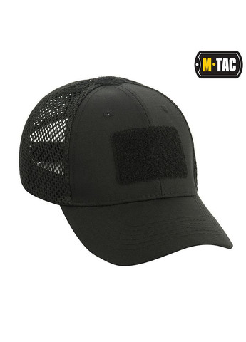 Бейсболка с липучкой и сеткой Flex рип-стоп Black M-TAC (315339164)